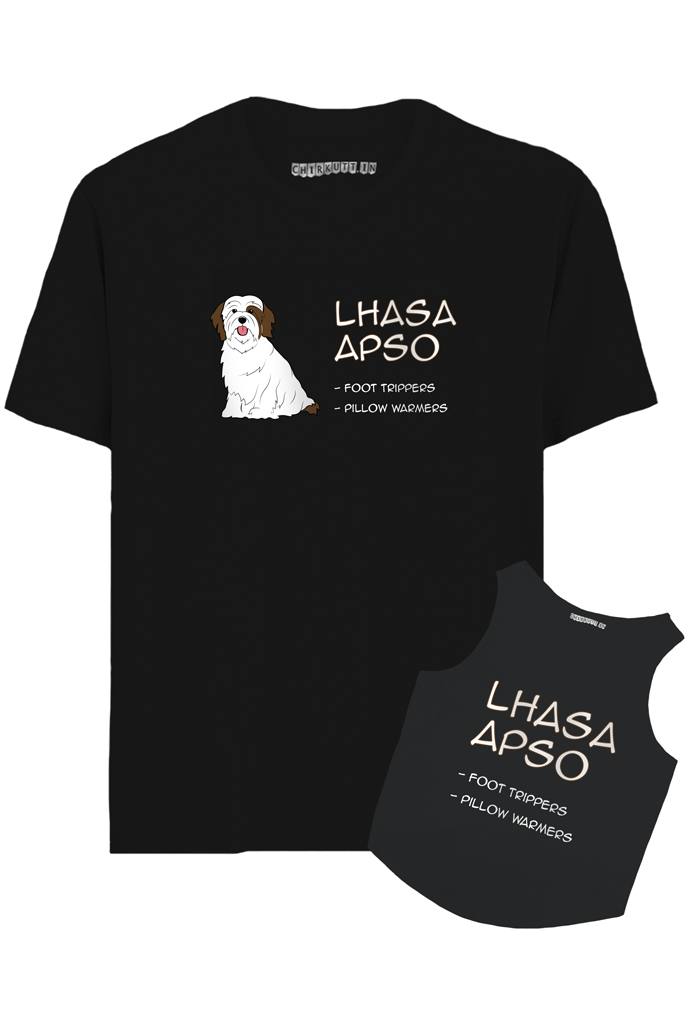 Lhasa Apso Hooman And Dog Combo T-Shirt