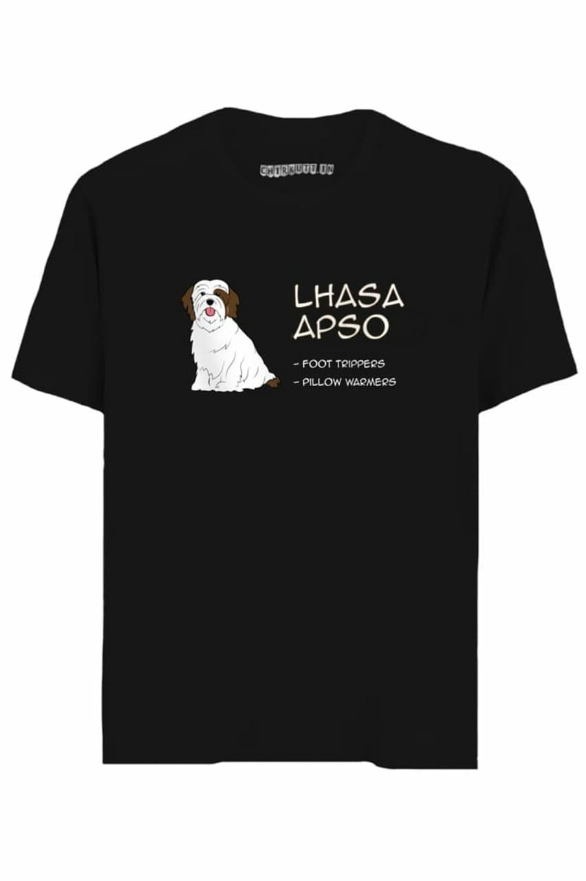 Lhasa Apso Half Sleeves TShirt Chirkutt