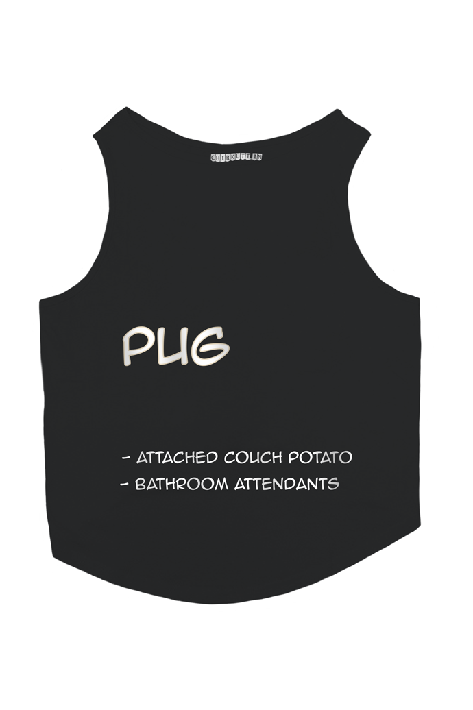 tank top plain black dog shirt