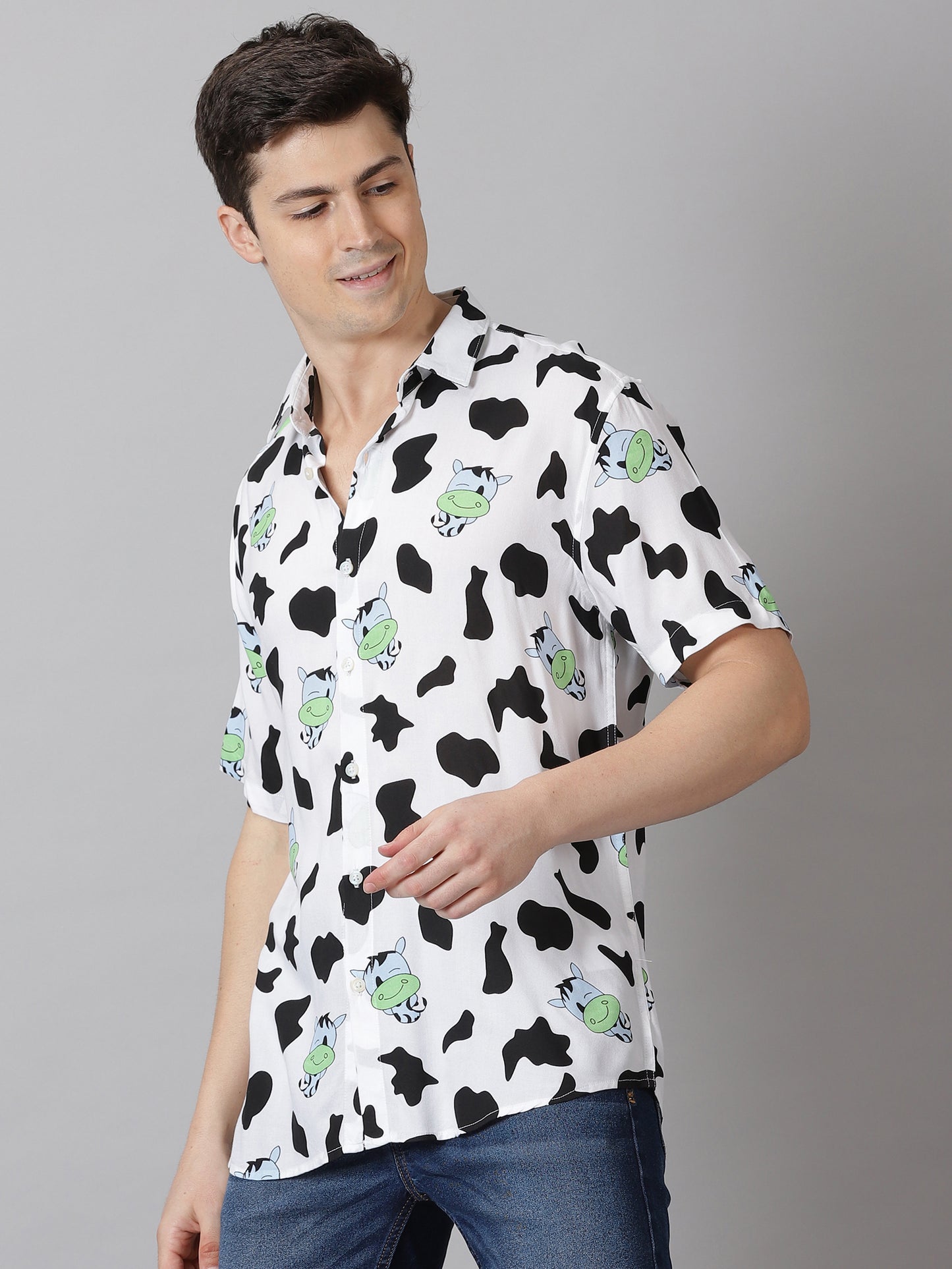 Moo-dorable Half Sleeve Casual Shirt