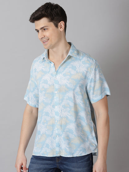 Leafy Breeze Half-Sleeve Casual Shirt