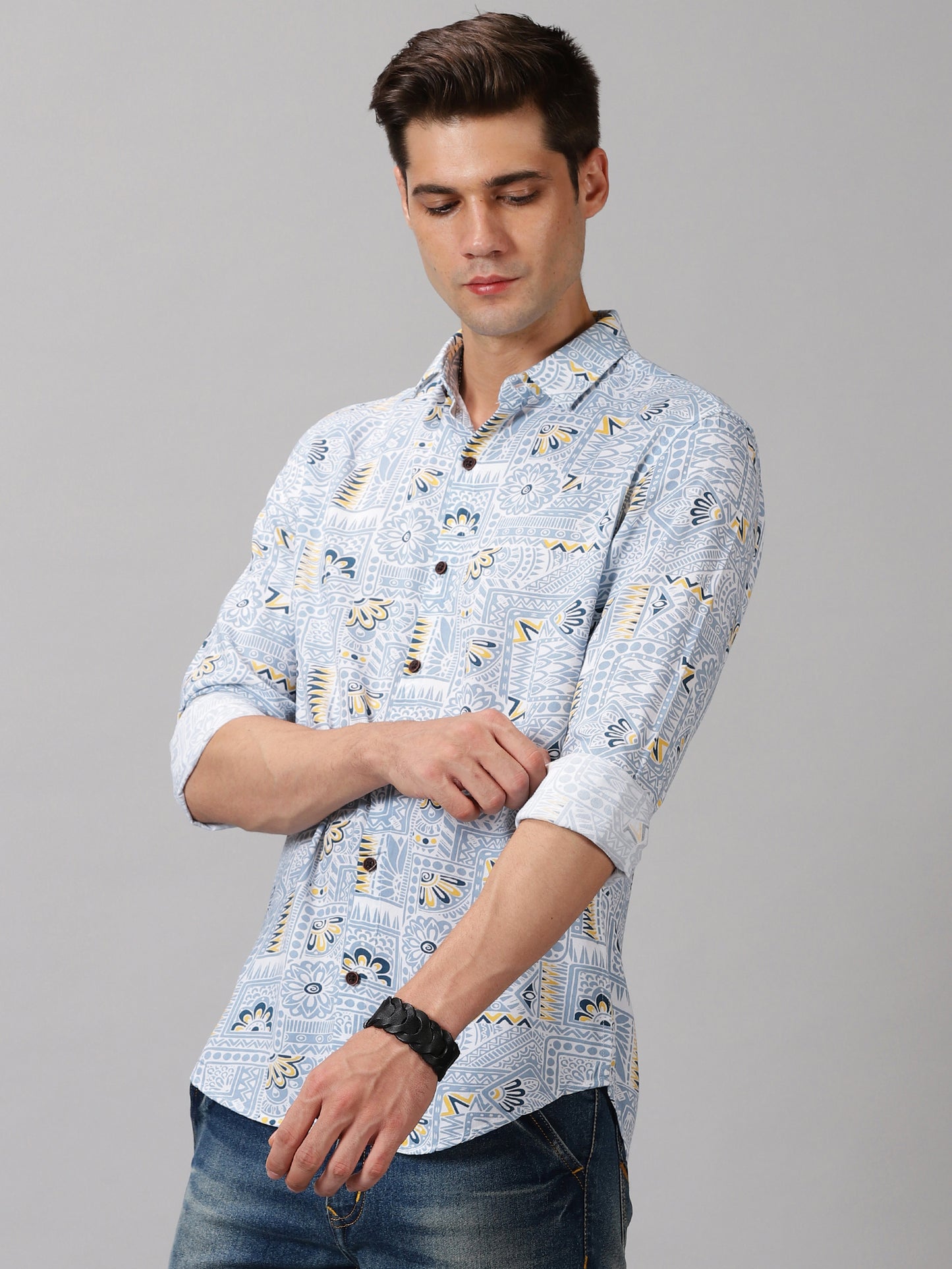 Paisley Mosaic Full-Sleeve Casual Shirt