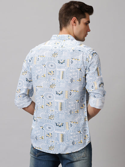 Paisley Mosaic Full-Sleeve Casual Shirt