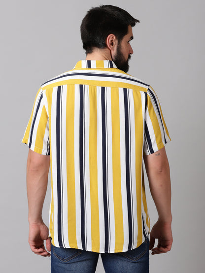 Stripey Summer Half-Sleeve Shirt