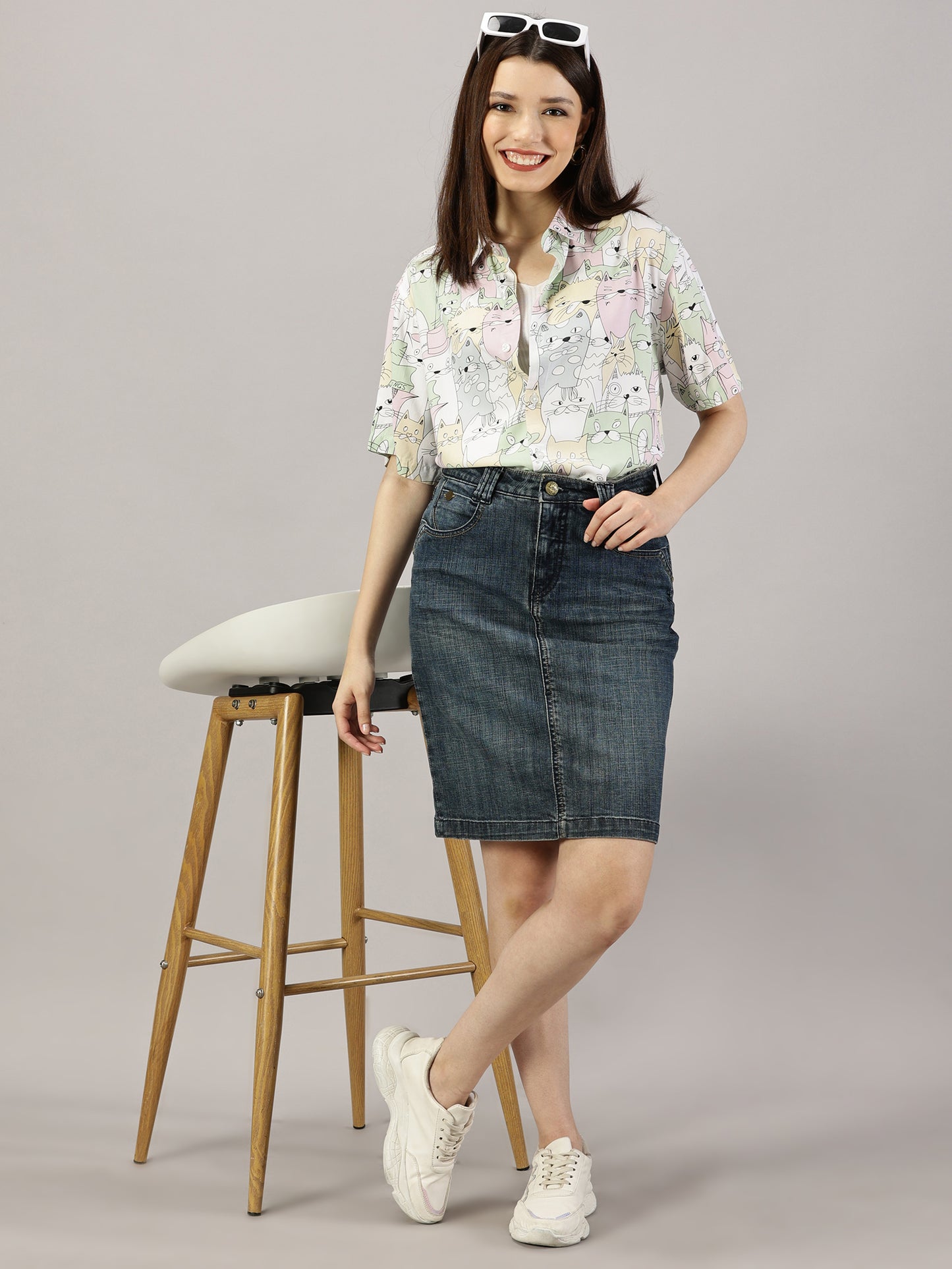 ToonFrenzy Half-Sleeve Oversized Shirt