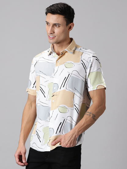 GeoVibe Half-Sleeve Casual Shirt