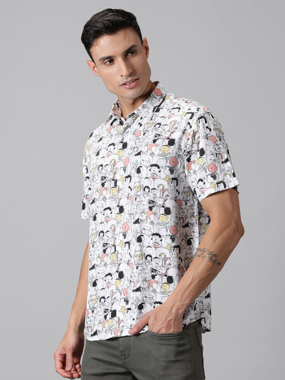 Comic Craze Half-Sleeve Casual Shirt