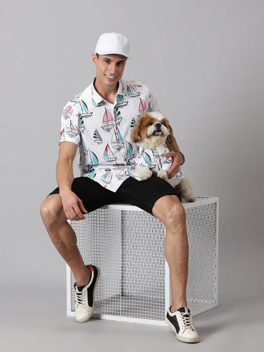 Sailor's Voyage Human & Dog Shirt Combo