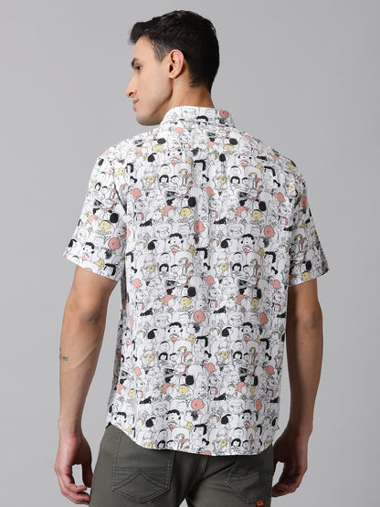 Comic Craze Half-Sleeve Casual Shirt