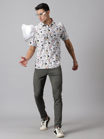 Comic Craze Half-Sleeve Casual Shirt