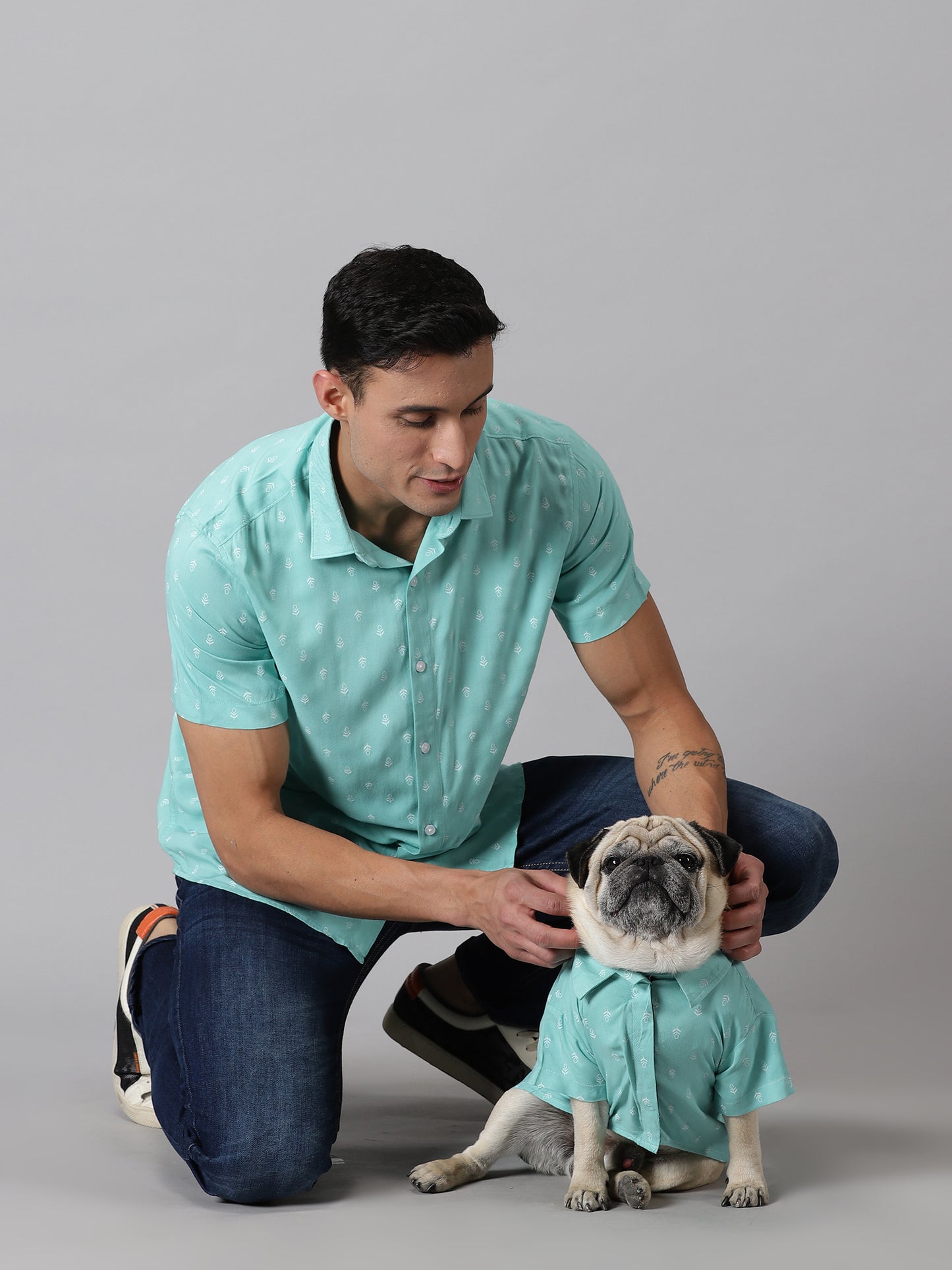 Minty Breeze Human & Dog Shirt Combo