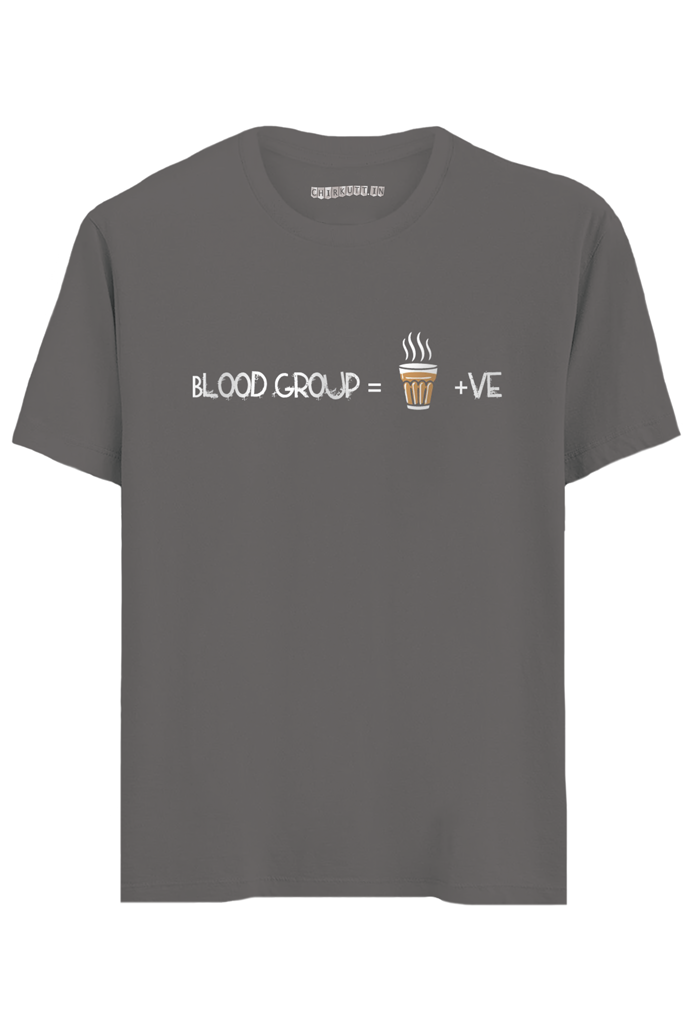 Blood Group Tea Positive Half Sleeve T-Shirt