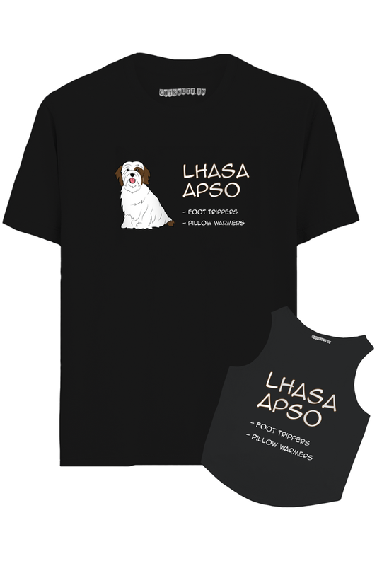 Lhasa Apso Hooman And Dog Combo T-Shirt
