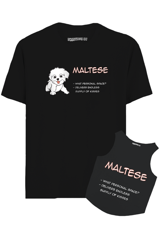 Maltese Hooman And Dog T-Shirt Combo