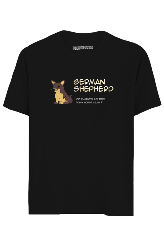 German Shepherd Half Sleeves T-Shirt