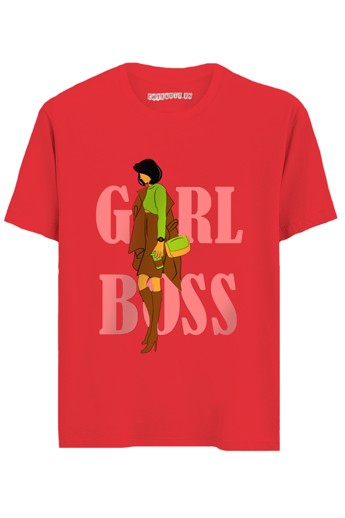 Girl Boss Half Sleeves T-Shirt