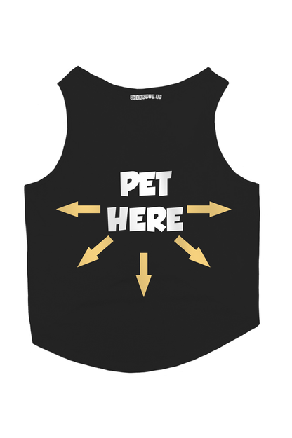 PET HERE Dog T-Shirt
