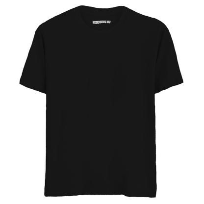 Solid Black Half Sleeves T-Shirt