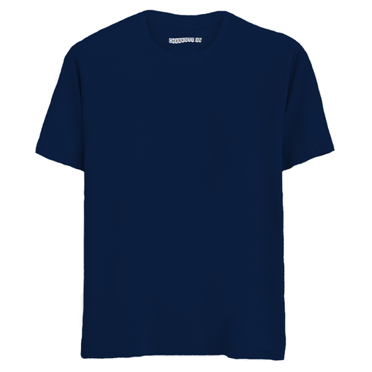 Solid Navy Blue Half Sleeves T-Shirt