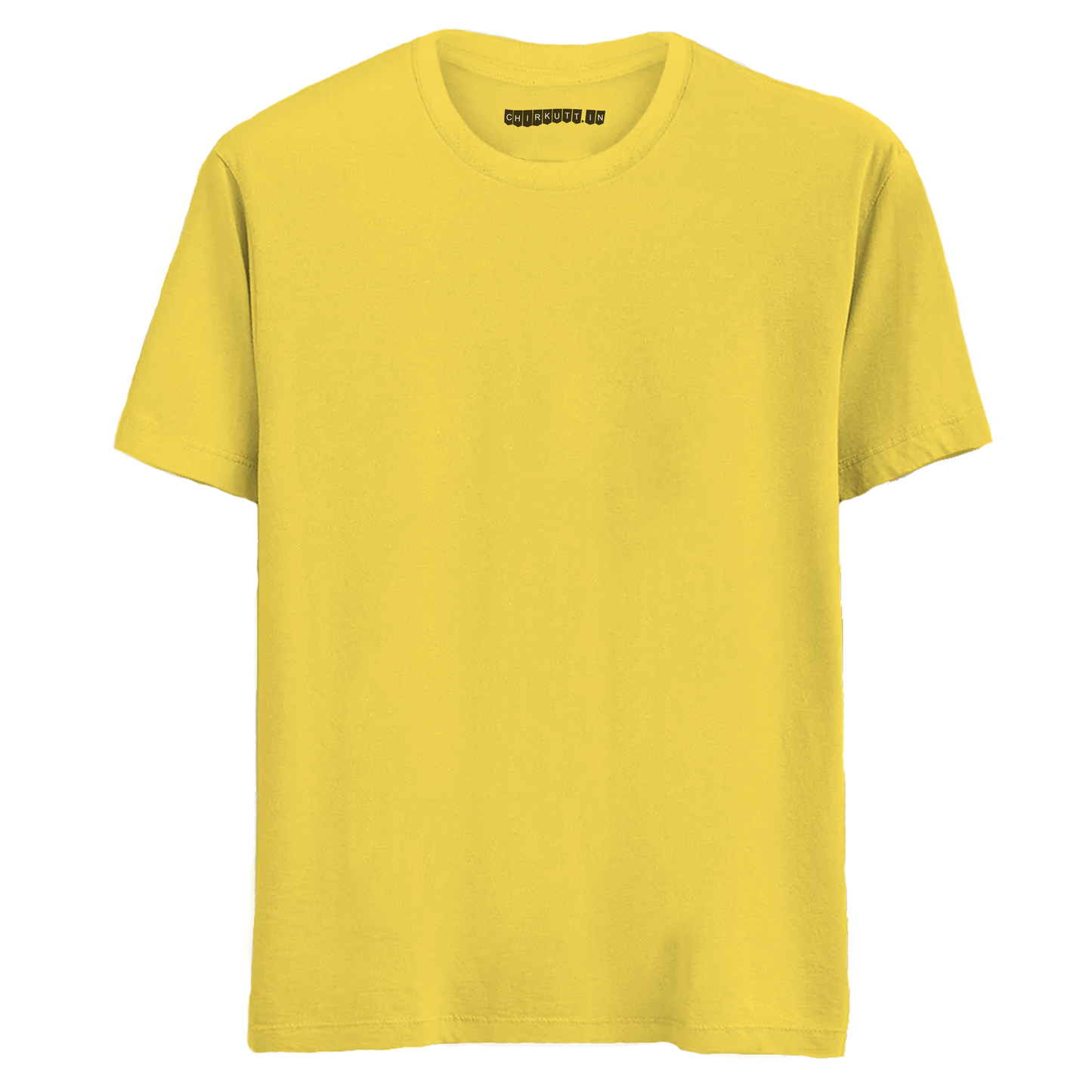 Solid Yellow Half Sleeves T-Shirt