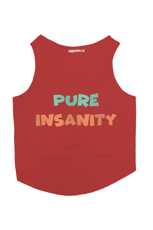 Pure Insanity Dog T-Shirt - RED