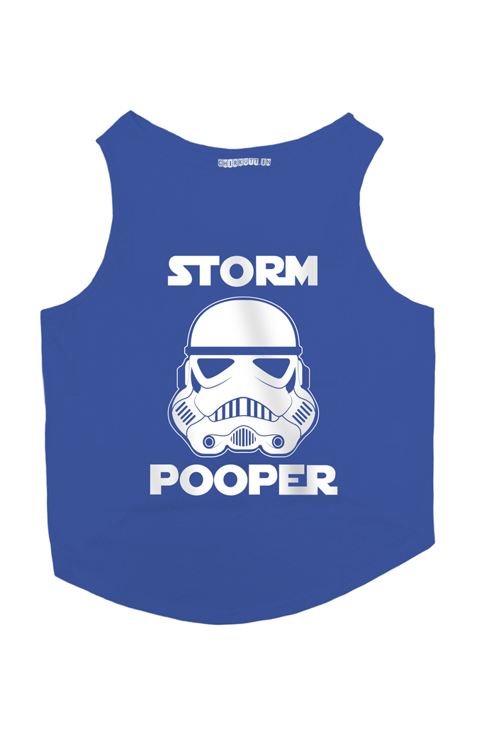 Storm Pooper Dog T-Shirt - BLUE