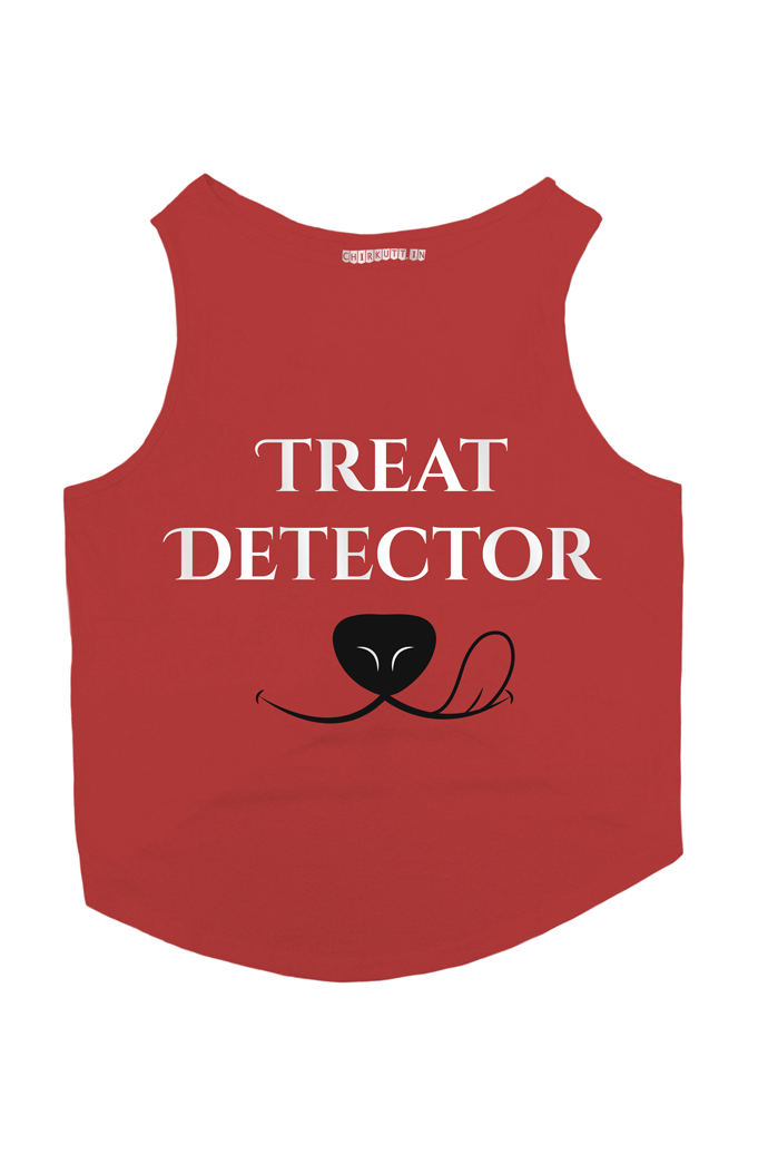 Treat Detector Dog T-Shirt - RED