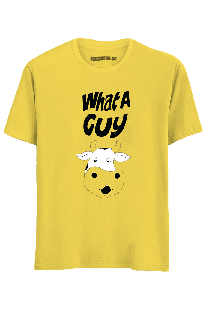What A Guy Half Sleeves T-Shirt