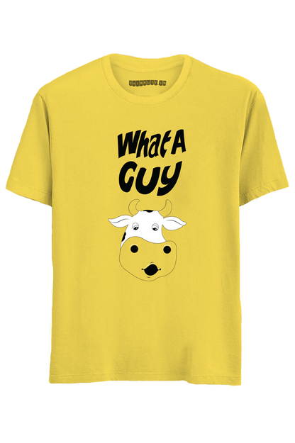 What A Guy Half Sleeves T-Shirt