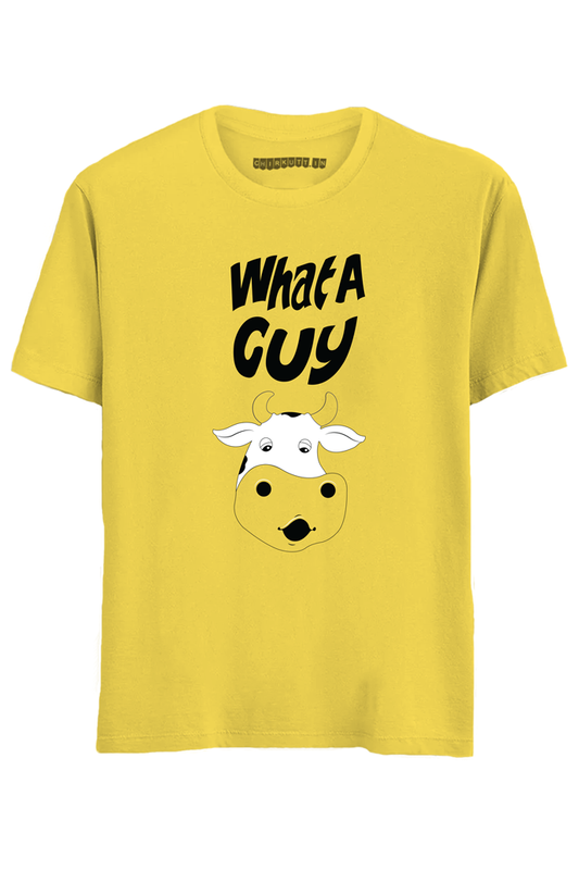 What A Guy Half Sleeves T-Shirt