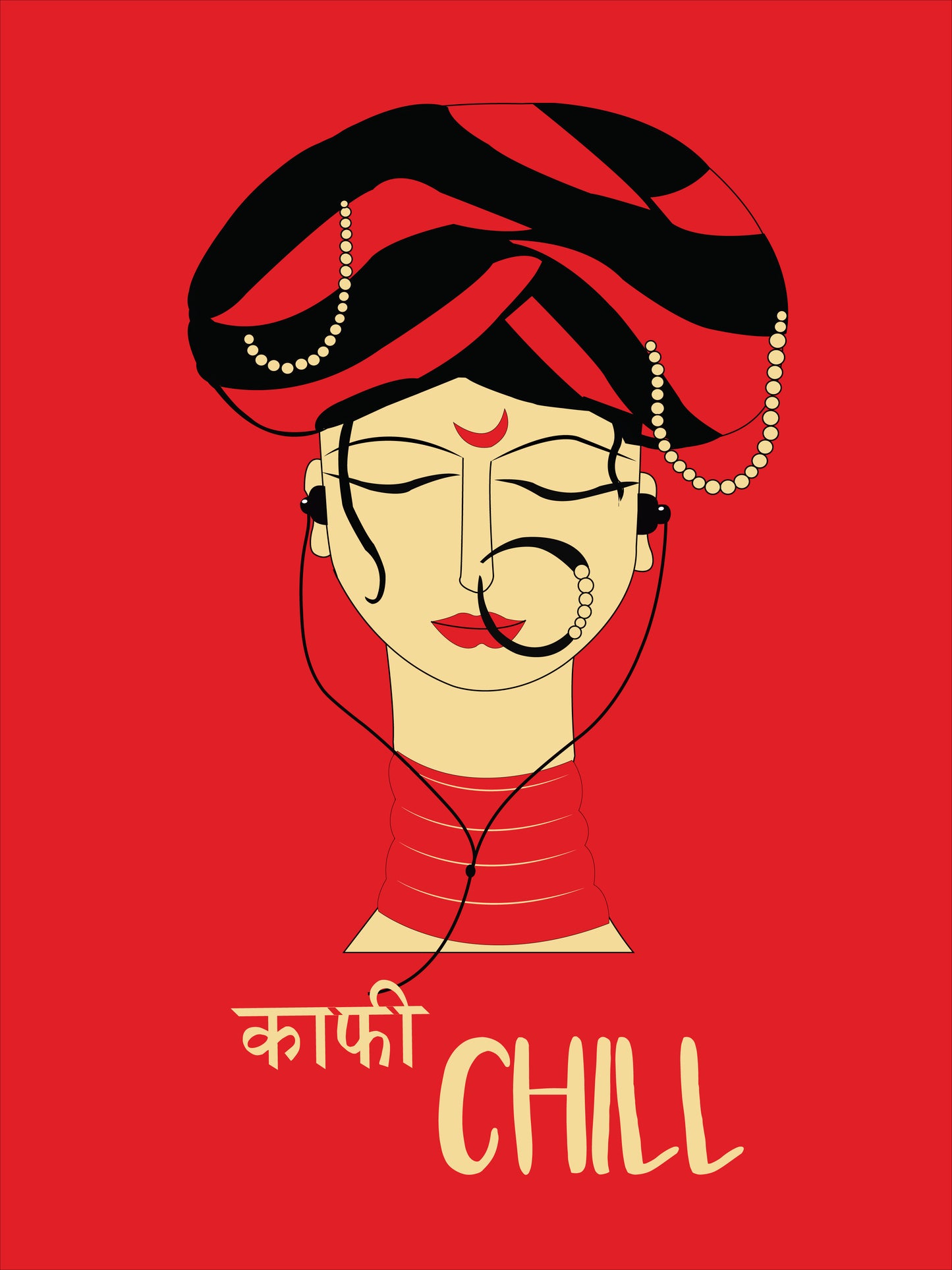 Kaafi Chill Half Sleeve T-Shirt