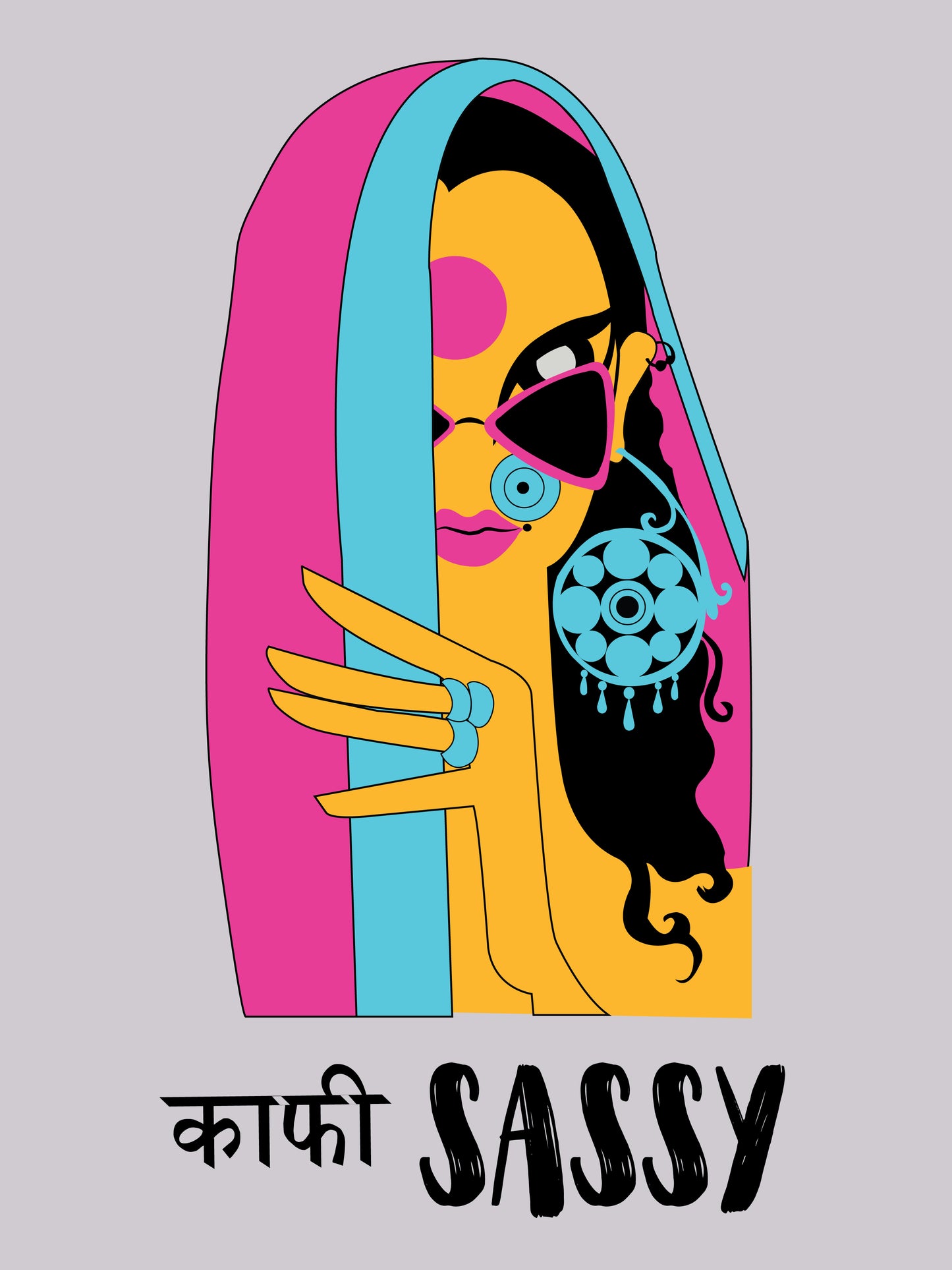 Kaafi Sassy Half Sleeves T-Shirt